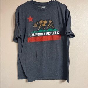 Fifth Sun Charcoal California Republic Men's Tee